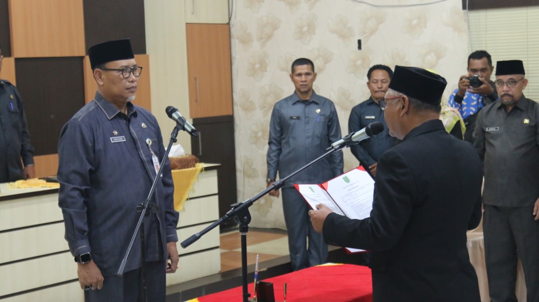 Sekda Inhil Lantik Pejabat Pimpinan Tinggi Pratama, Administrator, dan Pengawas