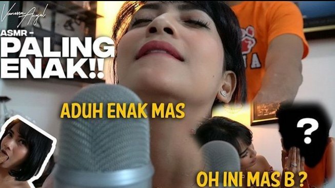 Unggah Foto Terpejam dan Menggigit Bibir, Vanessa Angel : Aduh Enak Mas