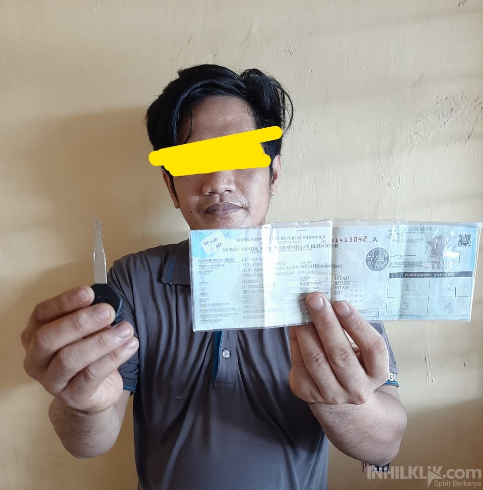 Gelapkan Sepeda Motor Boru Simanjuntak, Warga Kota Galuh Diciduk Tekab Polsek Perbaungan