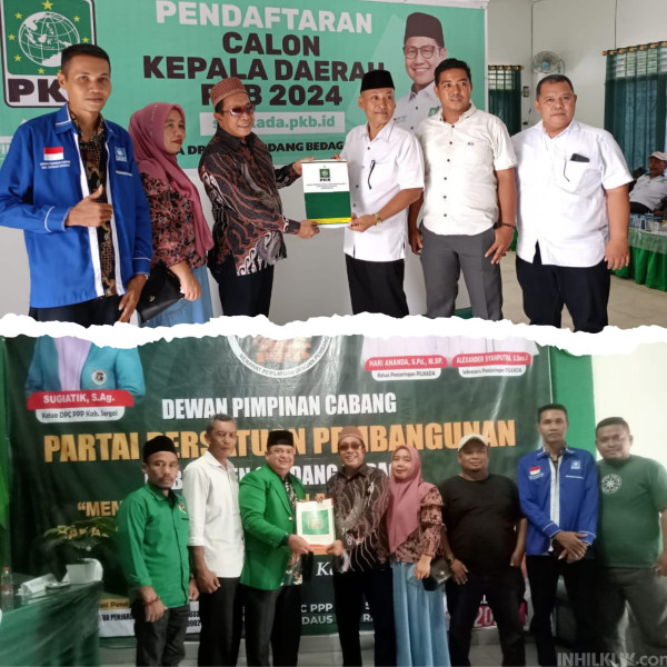 Serius Bacalon Bupati, Sekretaris DPD PAN Sergai Daftar ke PKB dan PPP