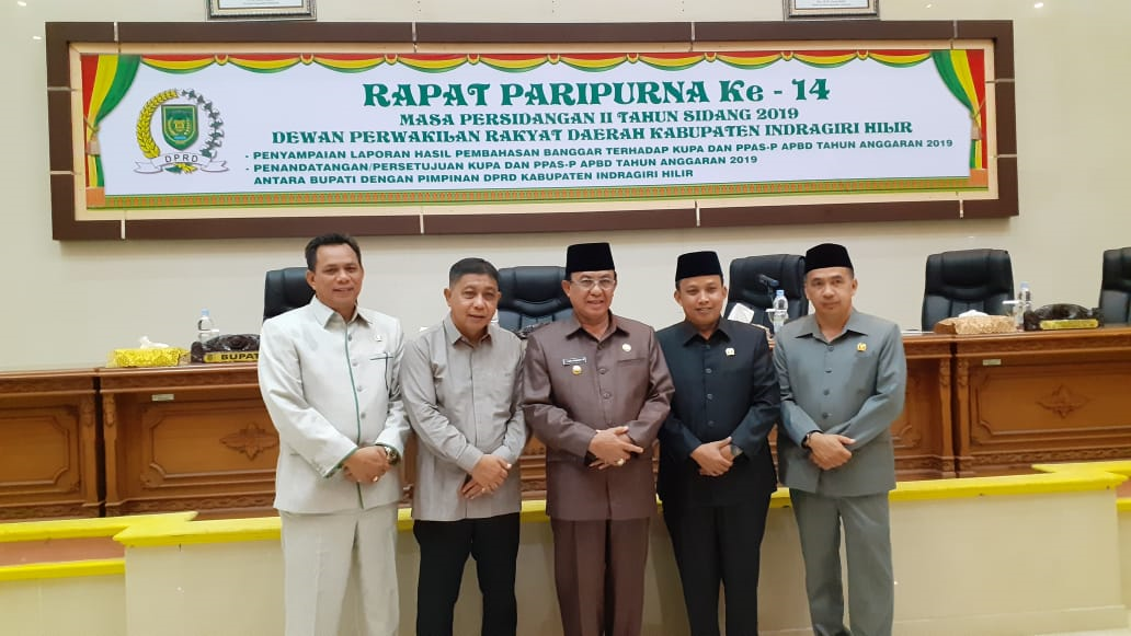 Pemkab Inhil Dan DPRD Setujui KUPA Dan PPAS - P APBD Tahun Anggaran 2019