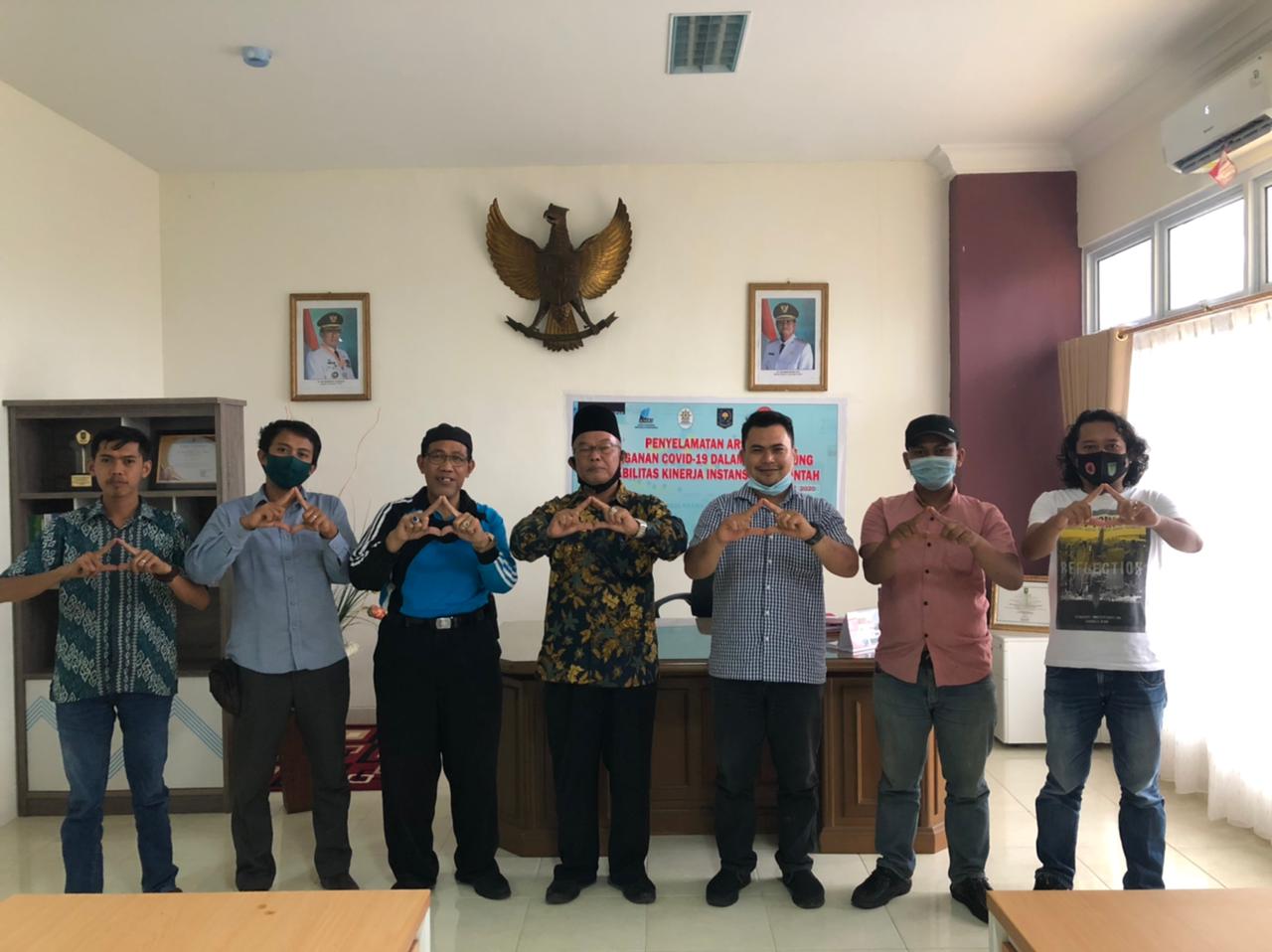 DPAD dan PWI Inhil Siap Bersinergi Galakkan Program Literasi