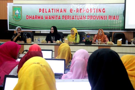 DWP Inhil Menuju Organisasi Modern, Gelar Pelatihan e-Reporting,
