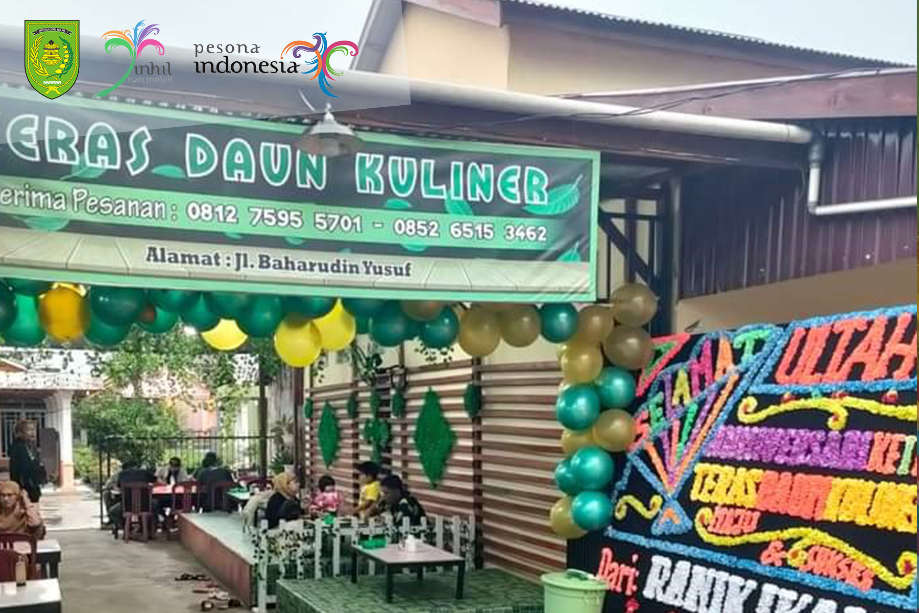 Teras Daun Kuliner Tembilahan Suguhkan Makanan Mulai Harga 15 Ribuan