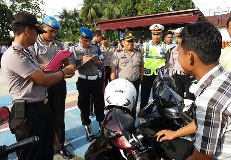Sebelum Tilang Warga, Polisi di Polres Meranti Duluan Kena Tilang