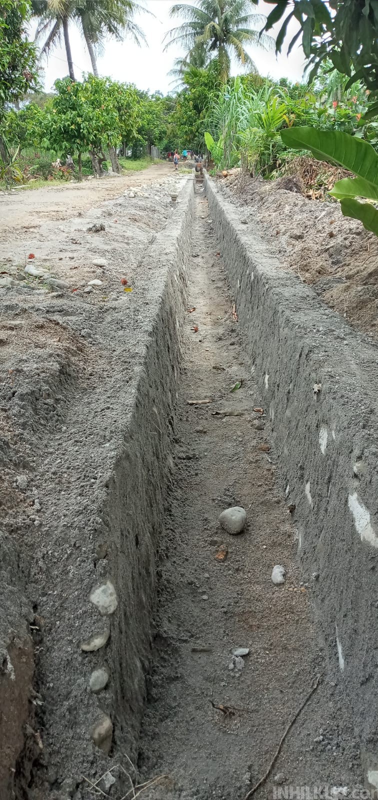 Pembangunan Saluran Drainase di Desa Pematang Setrak Disoal Masyarakat