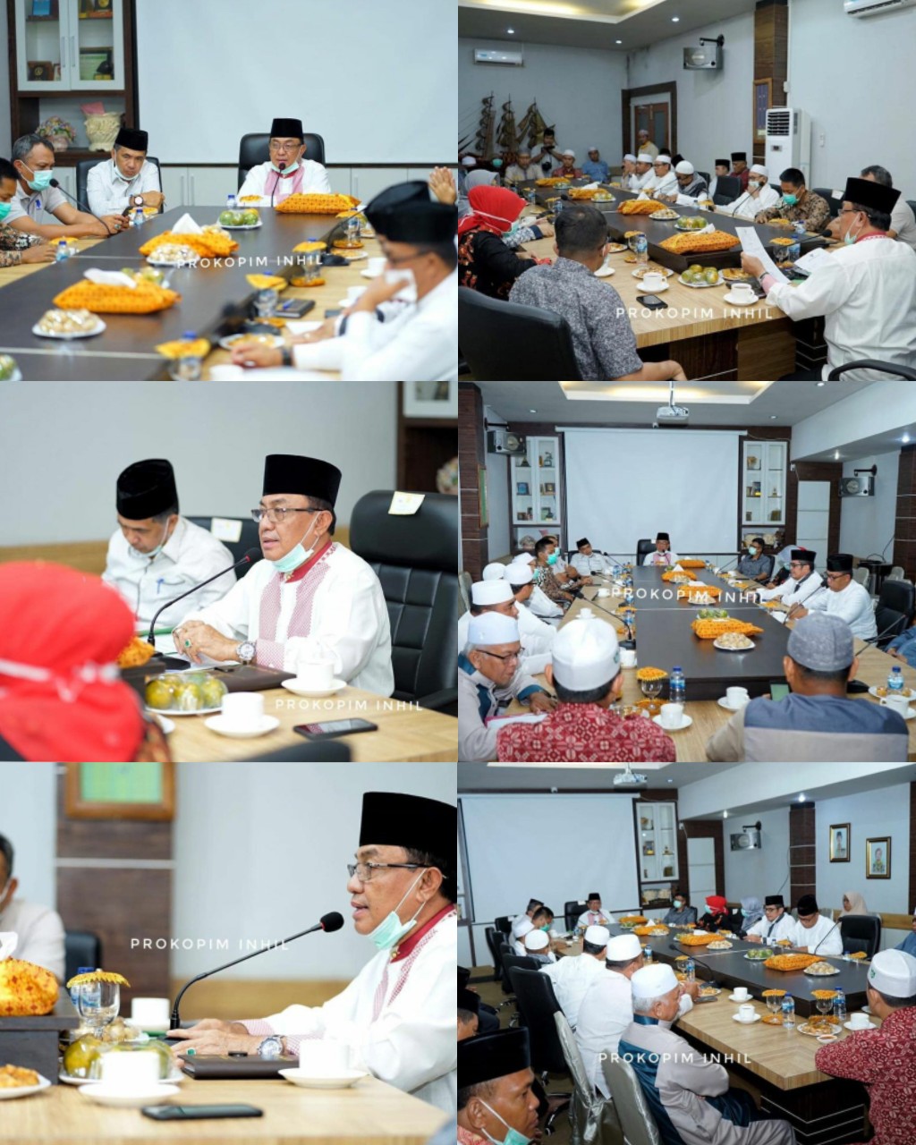 Bahas Covid-19, Bupati Inhil Gelar Rapat Koordinasi dan Silaturahmi dengan Para Ulama
