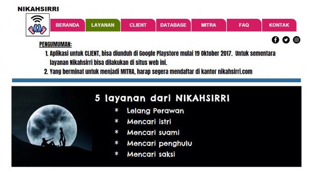 Ini Pendiri Situs Nikahsirri.com