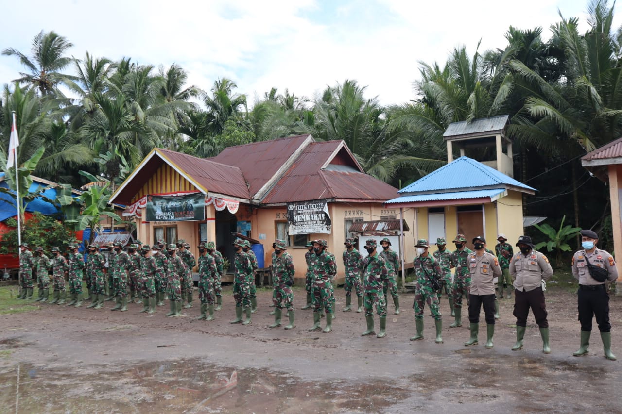 Sebelum Memulai Kegiatan, Satgas TMMD ke-111 Kodim 0314/Inhil Gelar Apel