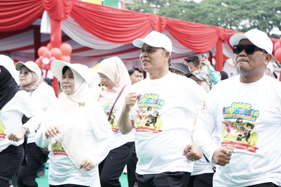 Bupati Inhil Hadiri Peringatan Hari Anak Nasional ke-41 di Rengat