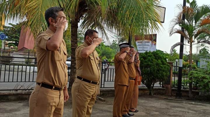 Disdagtri Inhil Kembali Aktifkan Apel Senin Pagi