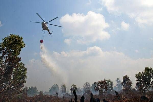Riau Kembali Terima Bantuan Helikopter Water Bombing, Total Delapan Unit Siap Atasi Karhutla