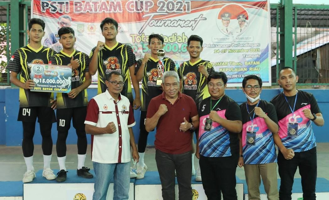 Tim Takraw TUPAI - TC Tembilajan Raih Juara II Open Turnamen PSTI Batam Cup 2021