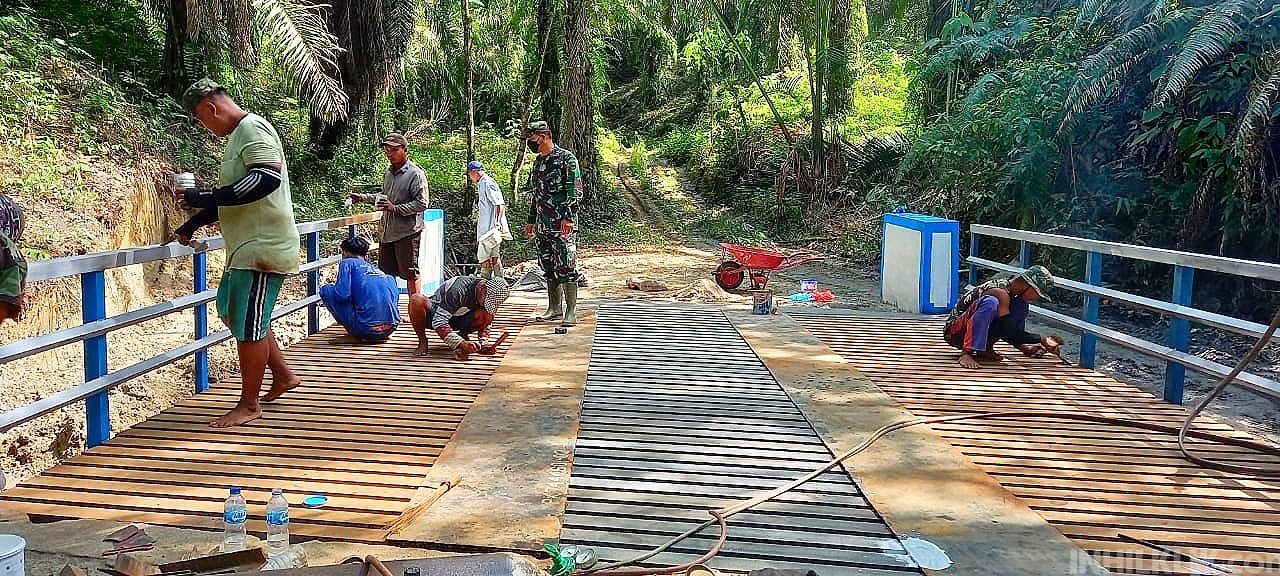 Tangan Dingin Satgas Kodim 0204/DS Bangun 4 Jembatan, Ini Hasilnya