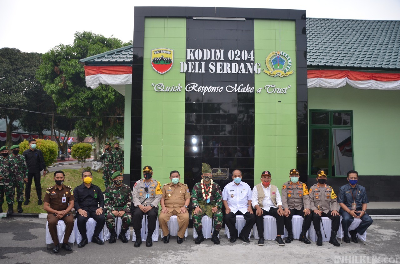 Kapolres Serdang Bedagai Hadiri Kunker Danrem 022/PT di Kodim 0204/DS