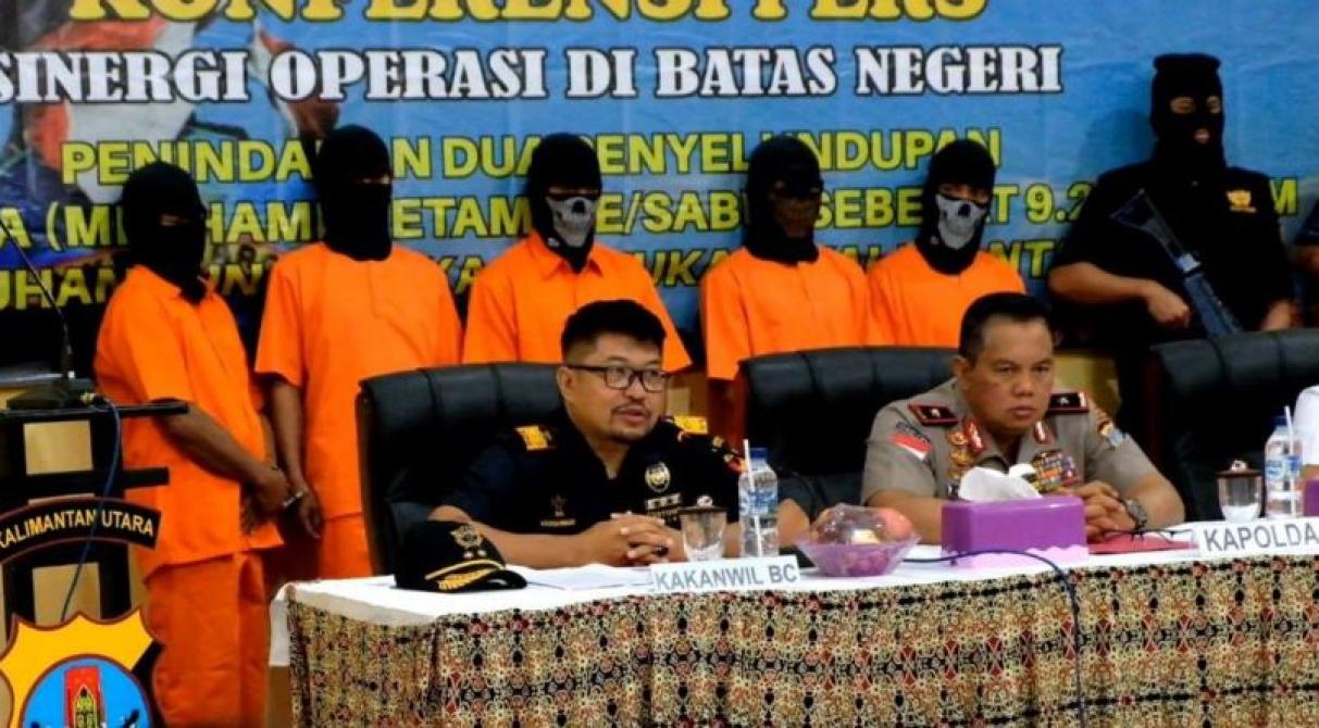 Bea Cukai dan Polri Gagalkan Penyelundupan Sabu Asal Malaysia