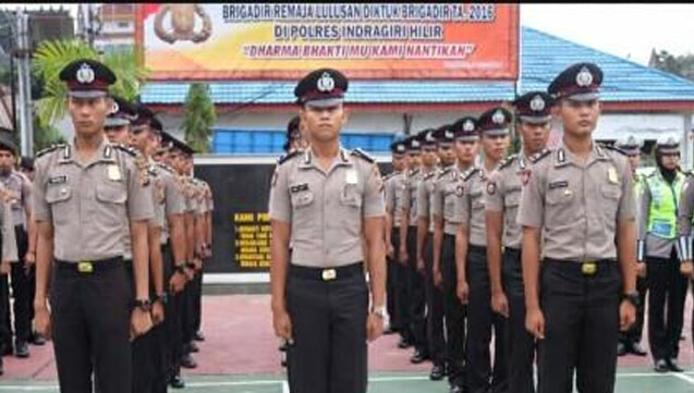 25 Bintara Baru Lulusan SPN Pekanbaru Mulai Bertugas Di Polres Inhil