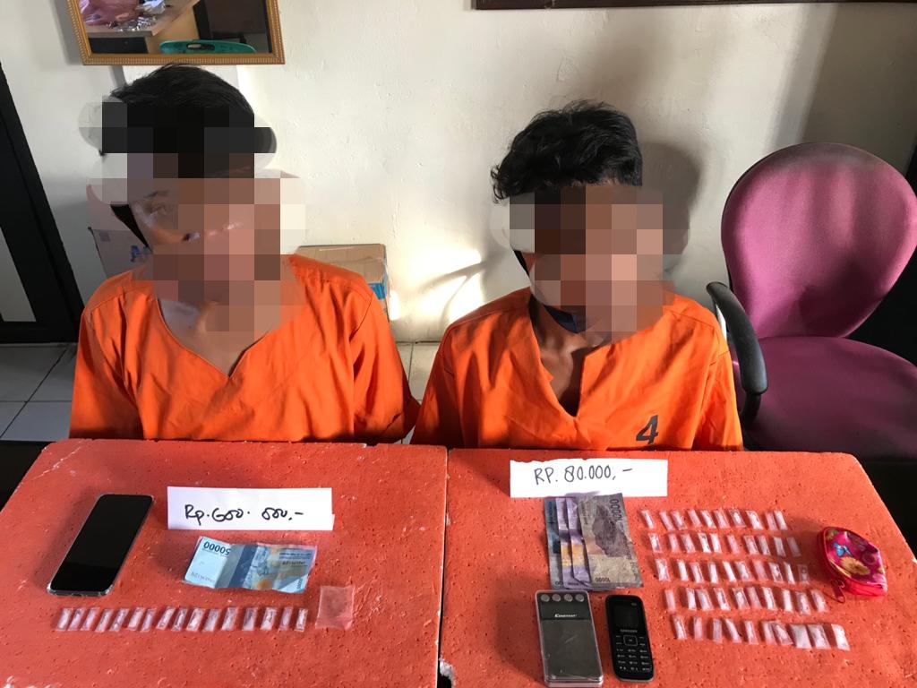Polres Inhil Amankan 2 Pria Terlibat TP Narkoba