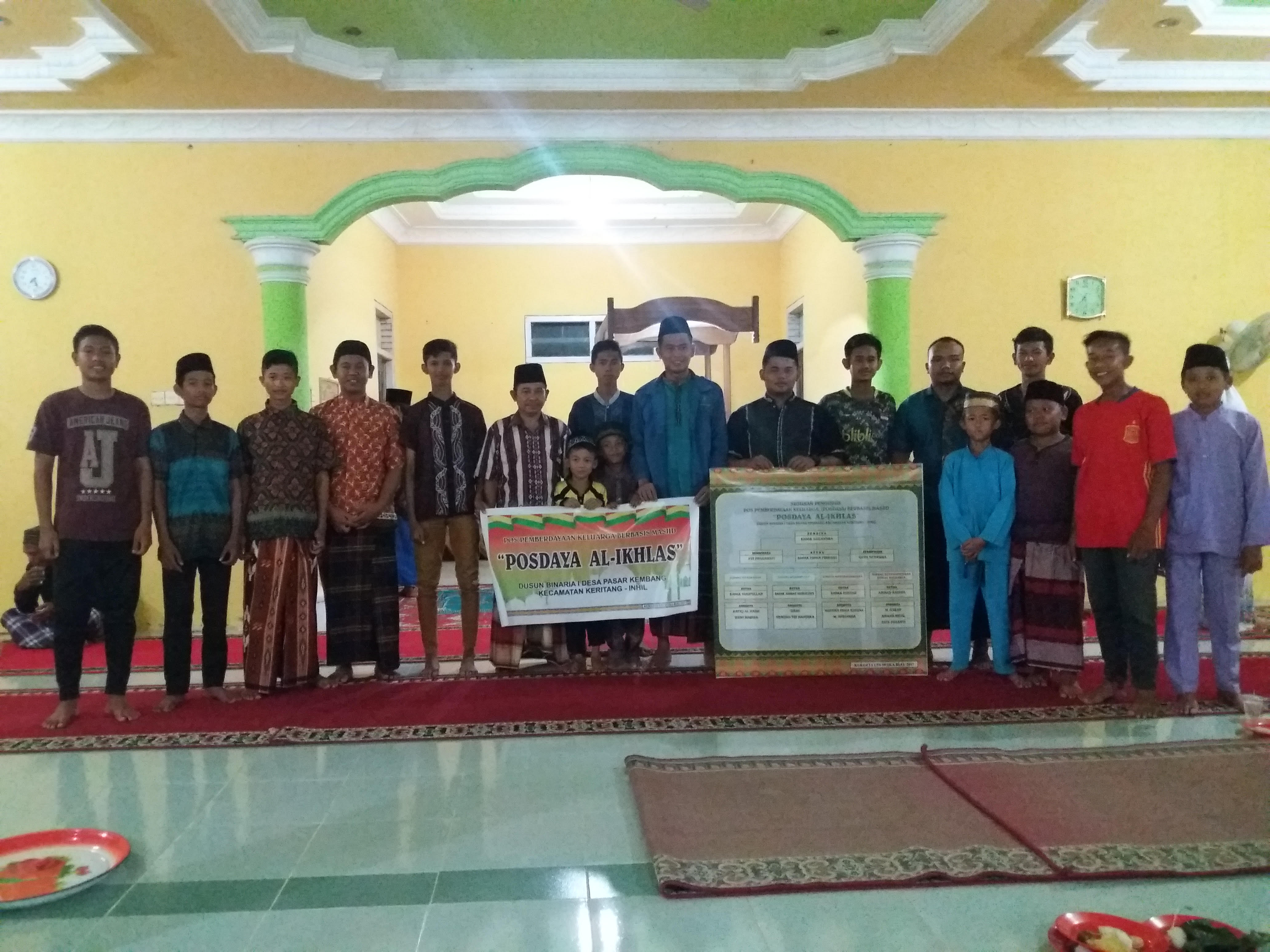 KUKERTA UIN SUSKA Riau Desa Pasar Kembang Resmikan Posdaya Al-Ikhlas