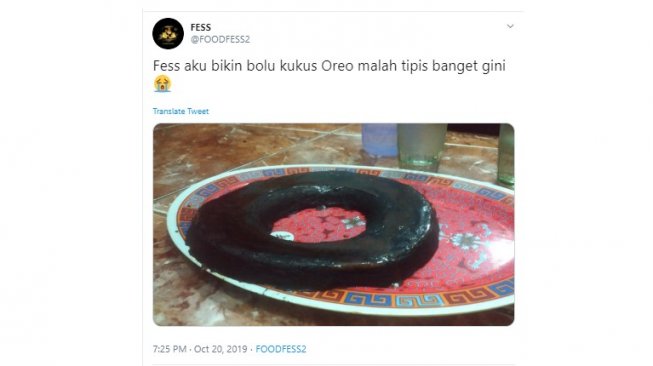 Kue Bolu Kukus ala Warganet Ini Disangka Chef Arnold Ban Sepeda