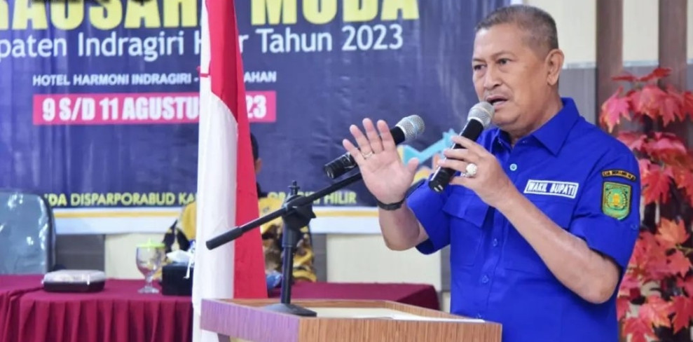 Dorong Anak Muda Berwirausaha, Wabup Inhil Buka Sosialisasi Wirausaha Muda