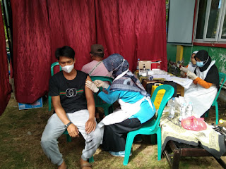 Gelar Vaksinasi, UPT Puskesmas Sungai Piring Targetkan 300 Dosis Vaksin