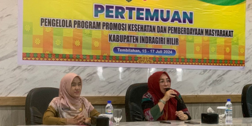 Dinkes Inhil Taja Pertemuan Strategis Program Promosi Kesehatan dan Pemberdayaan Masyarakat