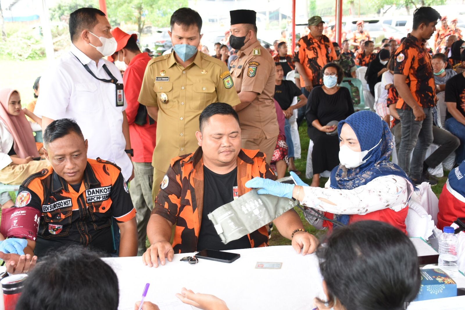 Pemkab Sergai, BINDA, dan Ormas Kolaborasi Gelar Vaksinasi