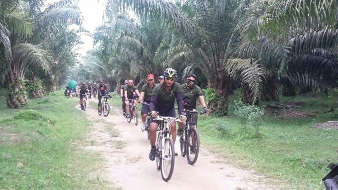 Kapolres Serdang Bedagai Bersepeda Sambangi Pelosok Desa