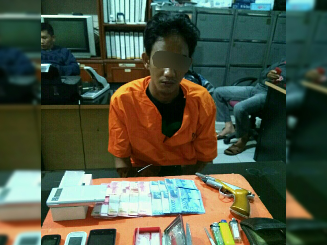 Seorang Petani di Inhil Nekat Jual Narkoba Dilengkapi Senpi Rakitan