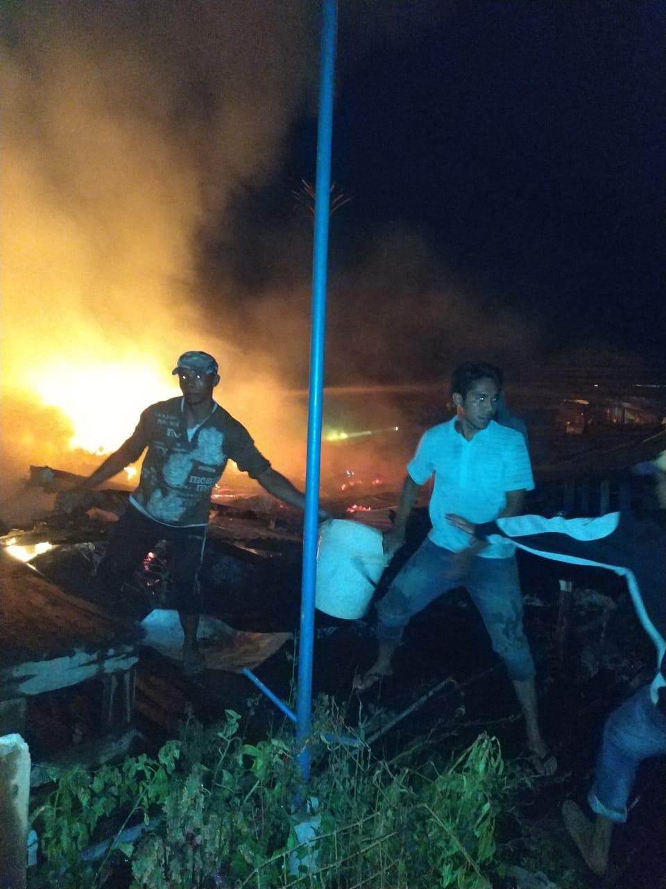 Foto-Foto Kebakaran di Kecamatan Kateman, Indragiri Hilir