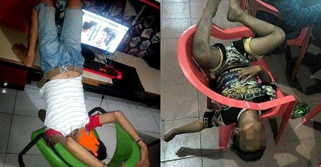 15 Gaya Tidur Pengguna Warnet Ini Ekstrem Abis
