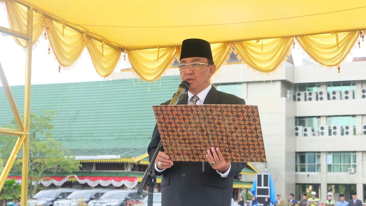 Bupati Inhil Pimpin Upacara Peringatan Hari Kesaktian Pancasila Tahun 2017