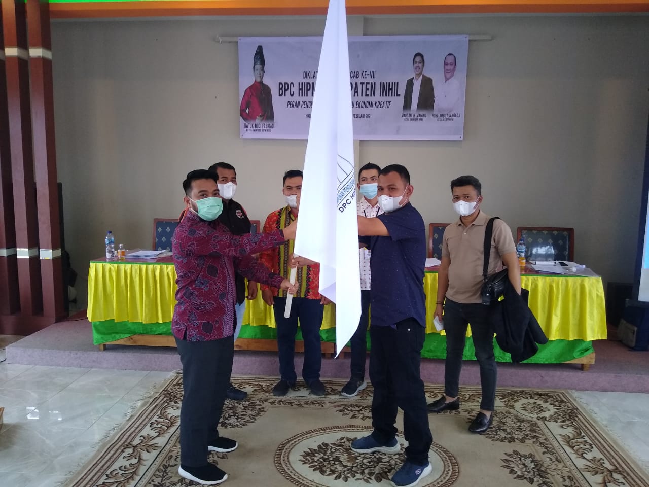 Aklamasi, Dafit Jabat Ketum BPC HIPMI Inhil Periode 2021-2024