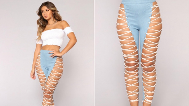 Celana Jeans yang Hampir Tidak Menutupi Tubuh