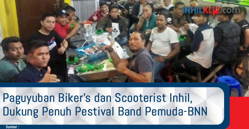 Paguyuban Biker's dan Scooterist Inhil, Dukung Penuh Pestival Band Pemuda-BNN