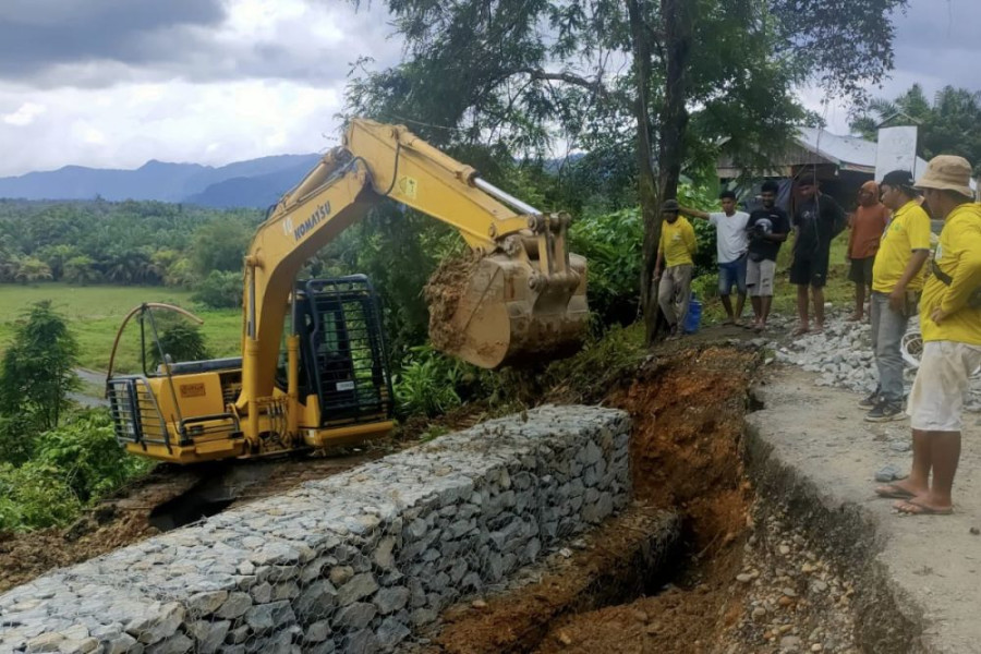 PUPR Riau Bangun Bronjong di Kampar dan Kuansing