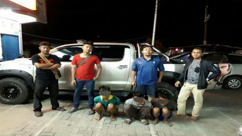 Polres Inhu Tangkap Bos Penambang Emas Ilegal Beserta Pekerjanya