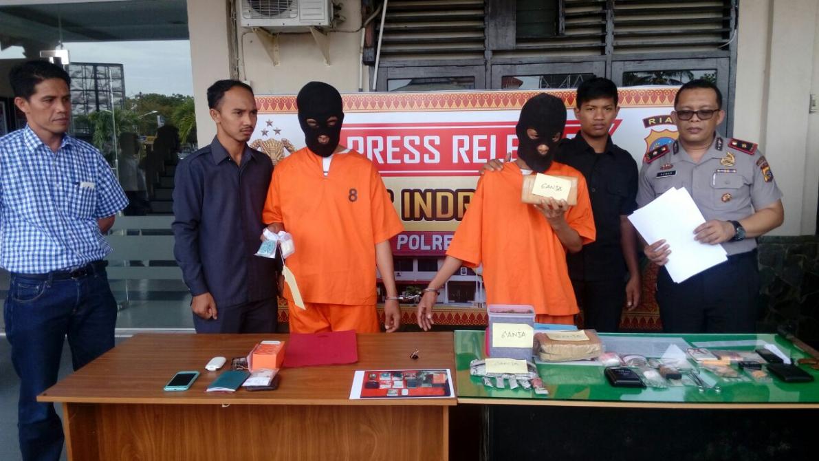 Polres Inhil Ungkap 7 Kasus Narkoba Selama Januari 2017