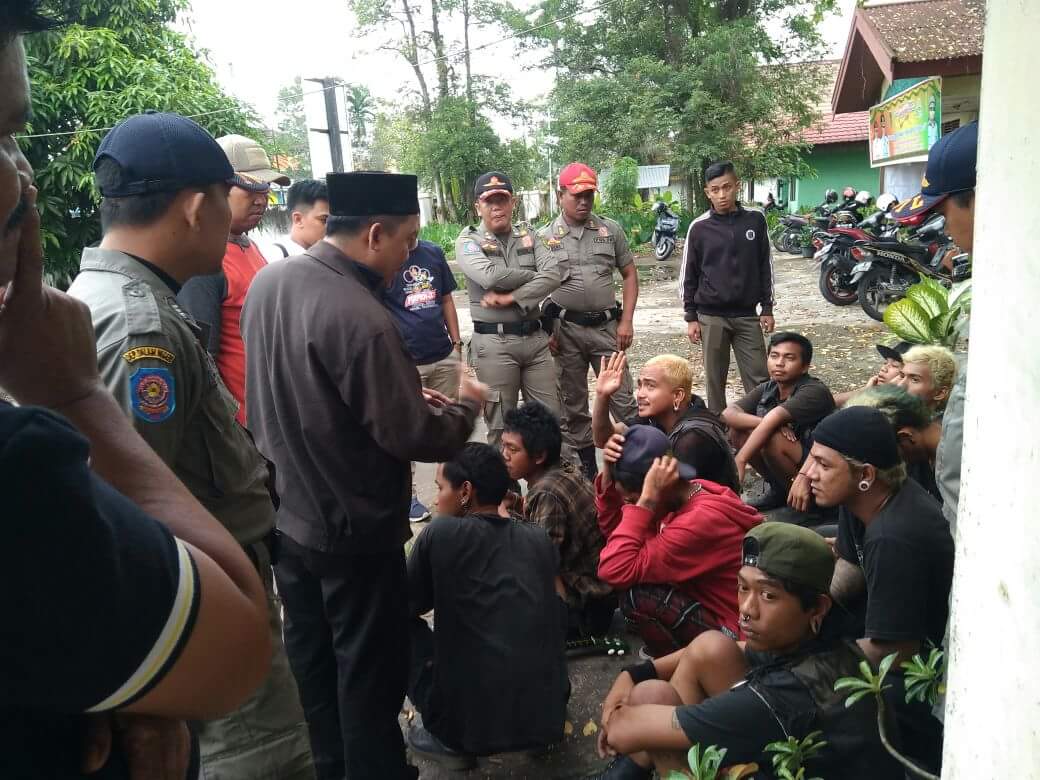 Dianggap Meresahkan, Sebanyak 12 Anak Punk Diamankan Satpol PP Inhil