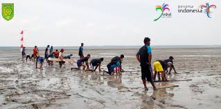 Uniknya Pantai Bidari di Kabupaten Inhil