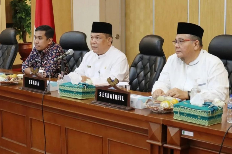 Pemkab Inhil Laksanakan Rapat Evaluasi Ranperda RTRW 2023-2043 Bersama Pemprov Riau