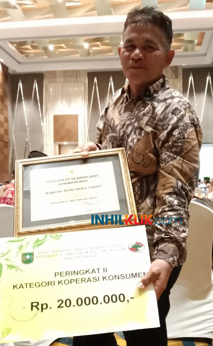 KSU Tasmal dari Inhil Raih Peringkat II Kategori Koperasi Konsumen Tingkat Provinsi Riau