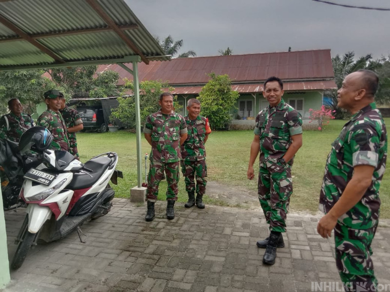 Danramil 10/SR Terima Kunjungan Dandim 0204/DS Letkol lnf. Alex Sandri