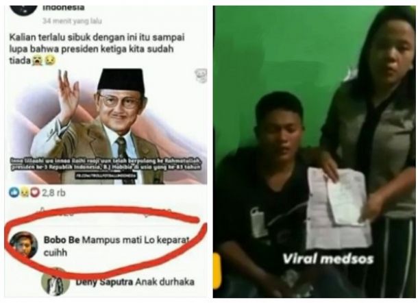Terciduk Hina Mendiang Habibie, Ibu Pelaku Langsung Perlihatkan Surat Sakit Jiwa