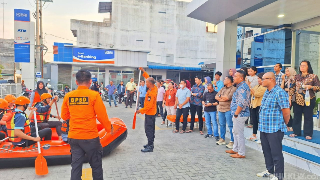 BRI Kisaran Gelar Sosialisasi Pencegahan dan Kesiapsiagaan Bencana Banjir Untuk Pekerja
