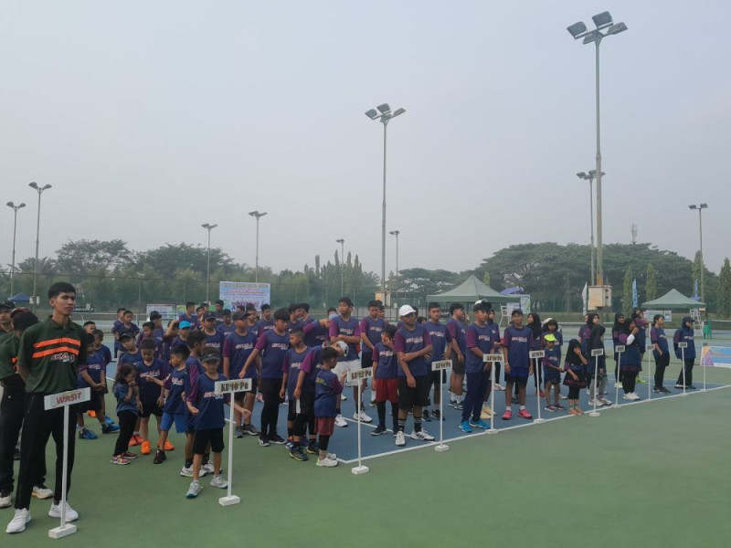 Resmi Bergulir, 140 Petenis Ikuti Turnamen Tenis di Riau