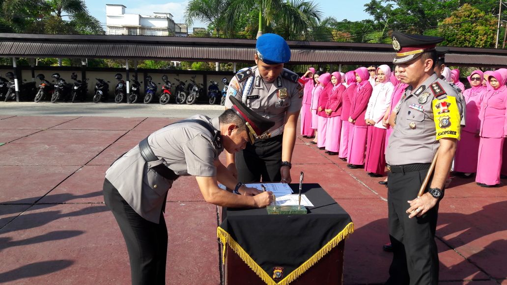 Polres Inhil Gelar Serah Terima Dua Kasat dan Kapolsek