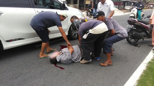 Karena Seekor Kambing, Pemotor di Bengkalis Kritis