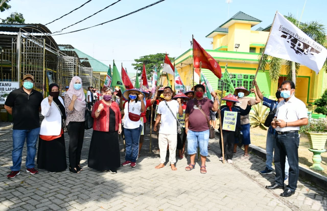 Petani Jalan Kaki ke Jakarta, Bupati Sergai Sediakan Tempat Istirahat